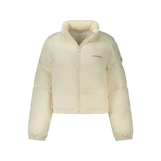 White Polyester Women Jacket