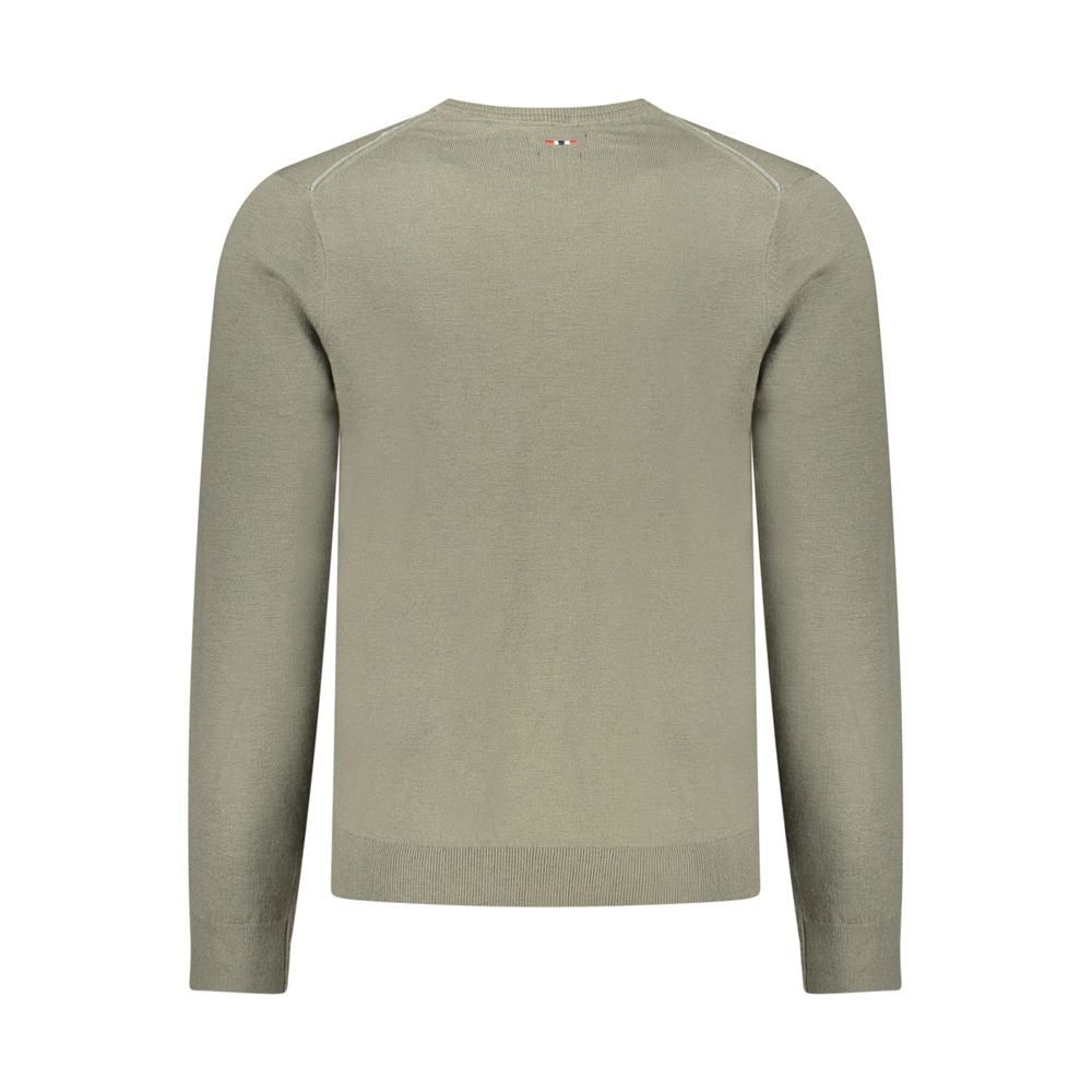 Green Wool Men Sweater