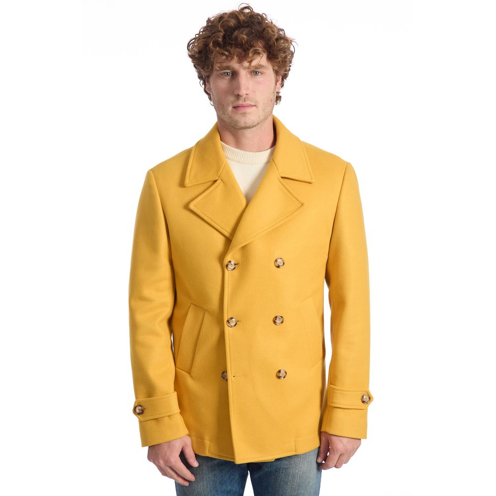Yellow Wool Men's Jacket