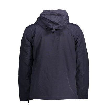 Blu Polyamide Men's Jacket
