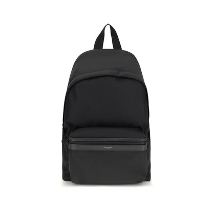 Black Recycled Polyamide Backpack