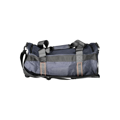 Blu Polyester Men Duffle Bag
