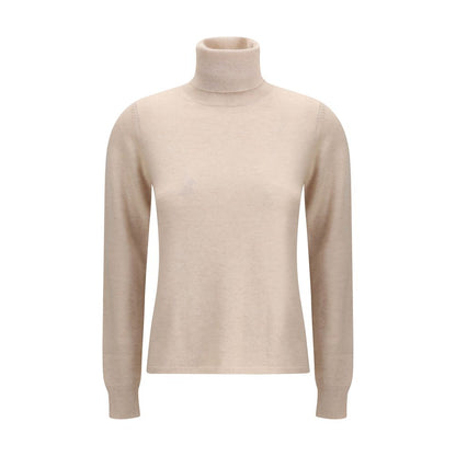 Beige Wool Turtleneck