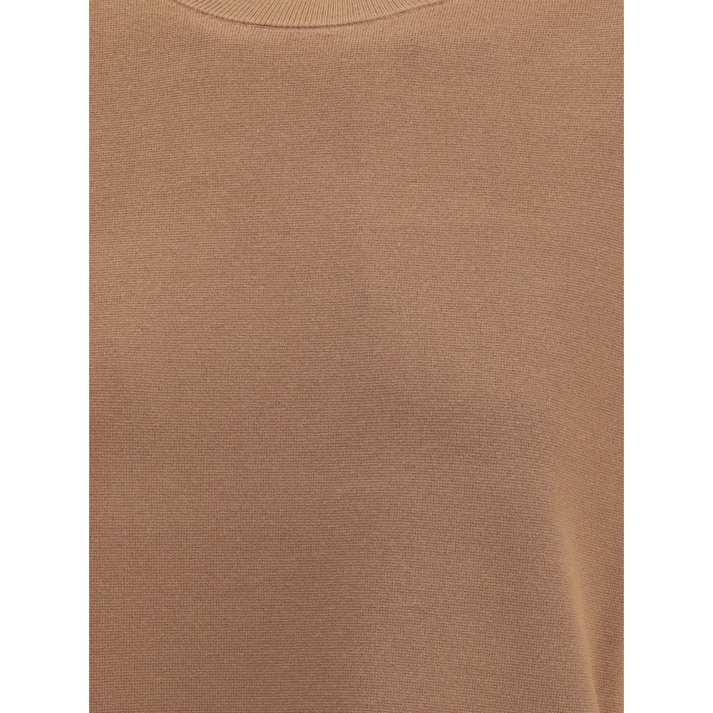Brown Polyester T-Shirt
