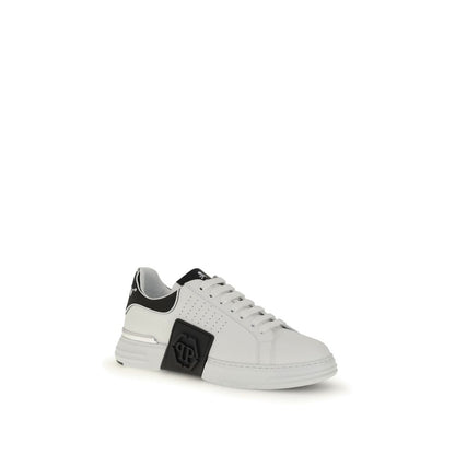 White Calf Leather Bos Taurus Athletic Sneakers