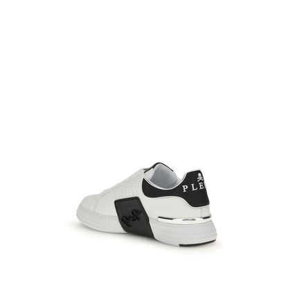 White Calf Leather Bos Taurus Athletic Sneakers