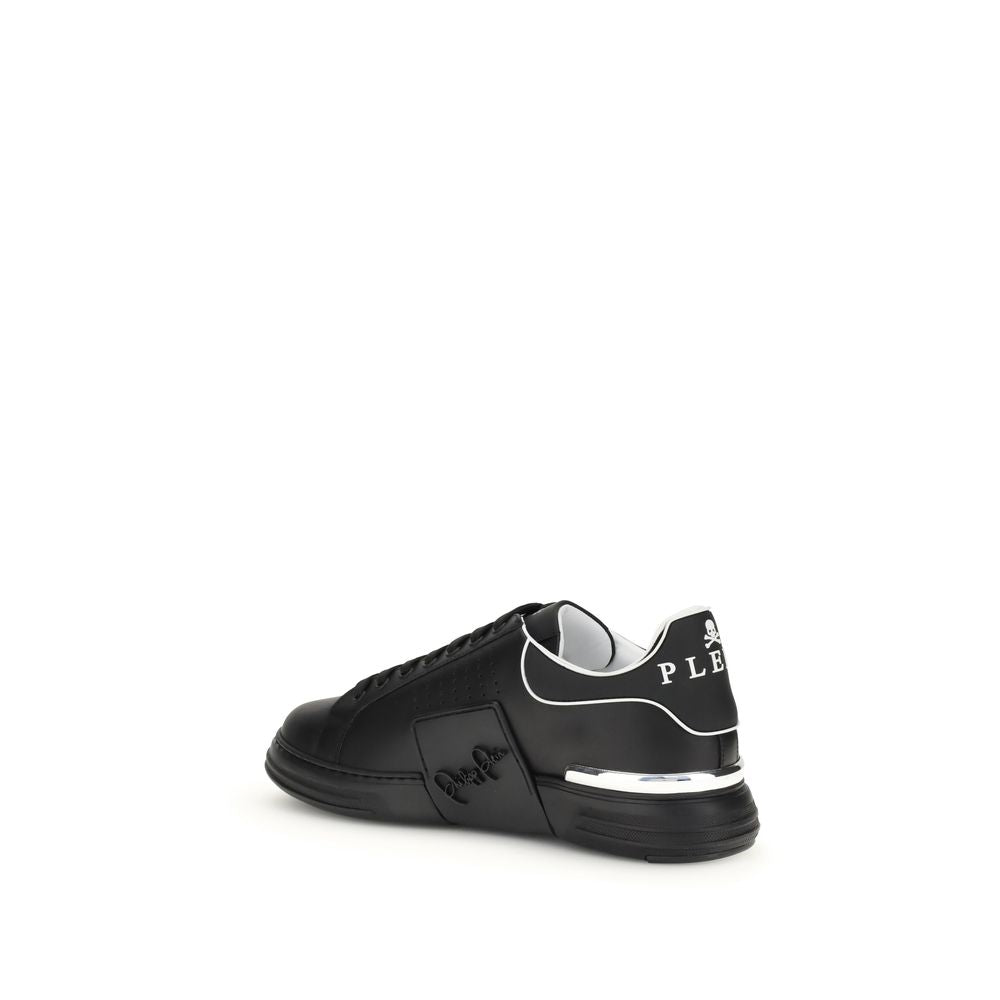 Black Calf Leather Bos Taurus Athletic Sneakers