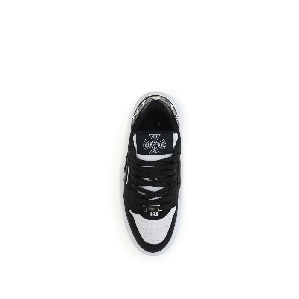 Black Calf Leather Bos Taurus Low Top Sneakers