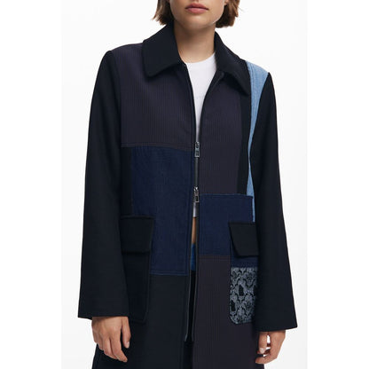 Black Cotton Women Jacket