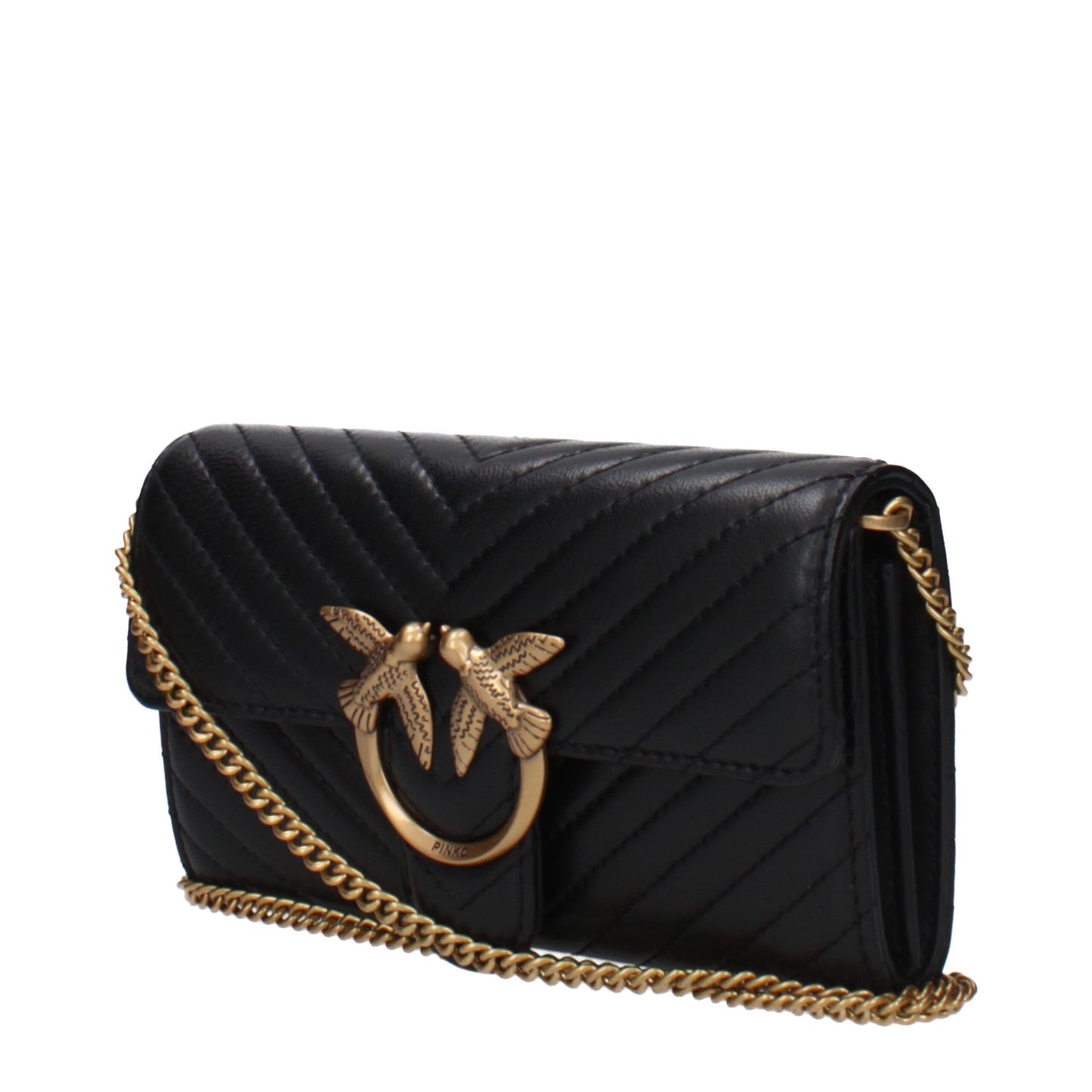 Black Leather Clutch Bag