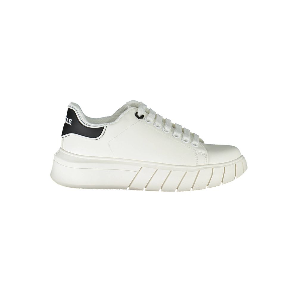 White Polyurethane Women's Sneaker