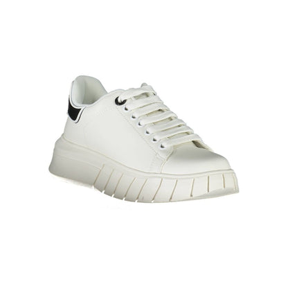 White Polyurethane Women's Sneaker