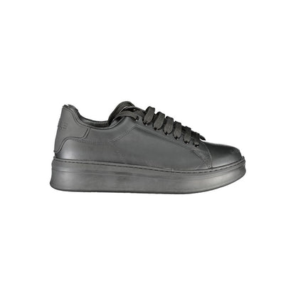 Nero Poliuretano Mens Sneaker