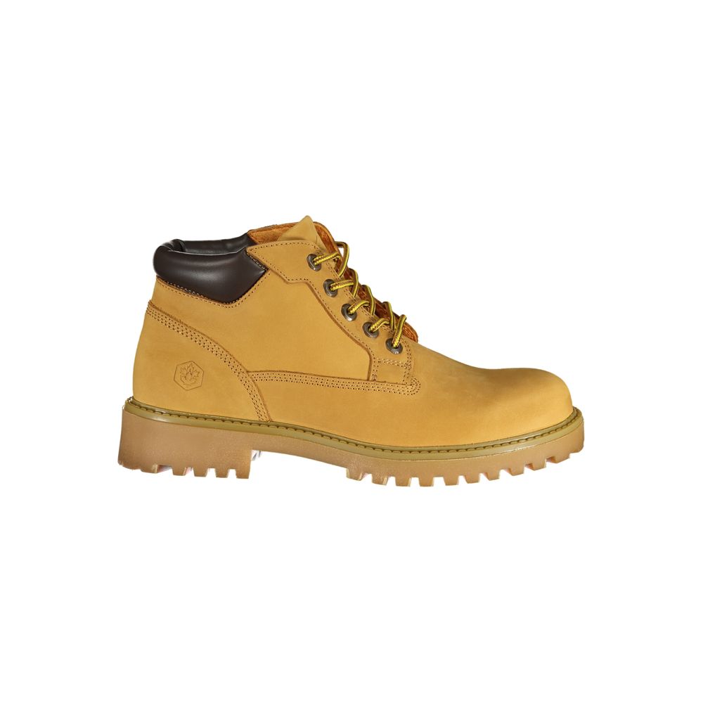 Yellow Leather Men Boot