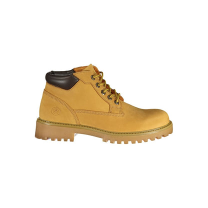 Yellow Leather Men Boot