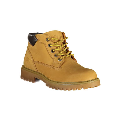Yellow Leather Men Boot