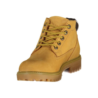 Yellow Leather Men Boot