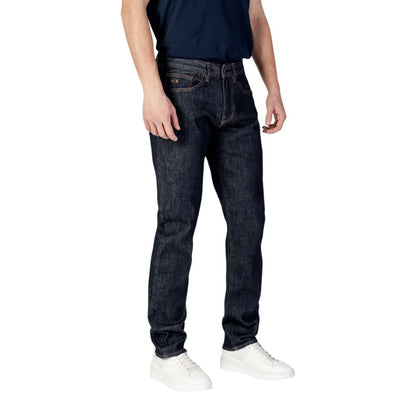 Blue Polyester Skinny Jeans