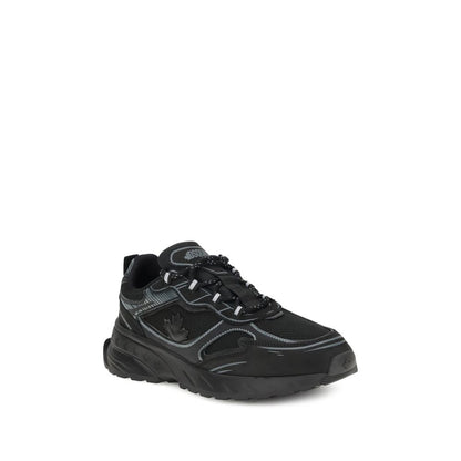 Black Calf Leather Bos Taurus Athletic Sneakers