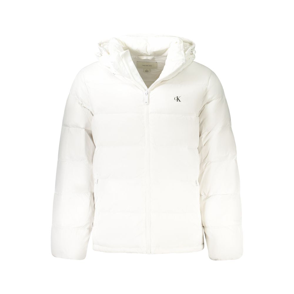 White Nylon Men's Jacket