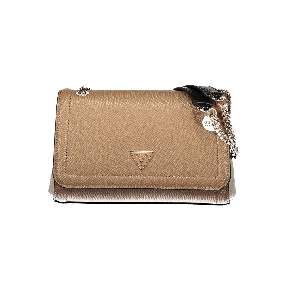 Marrone Polyurethane Women's Handbag