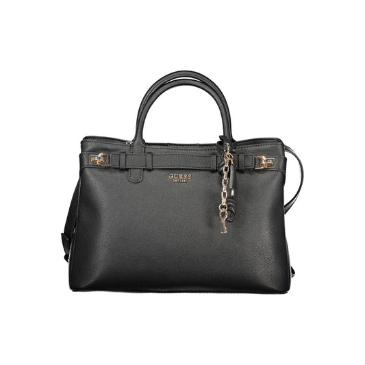 Black Polyurethane Women's Handbag