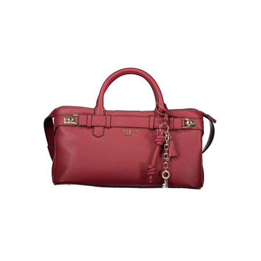 Rosso Poliuretano Women Handbag