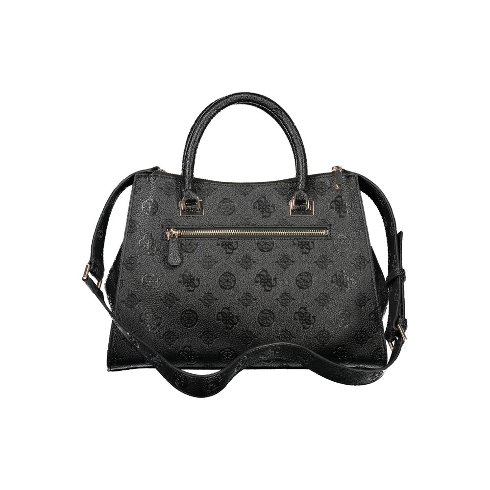 Black Polyurethane Women's Handbag