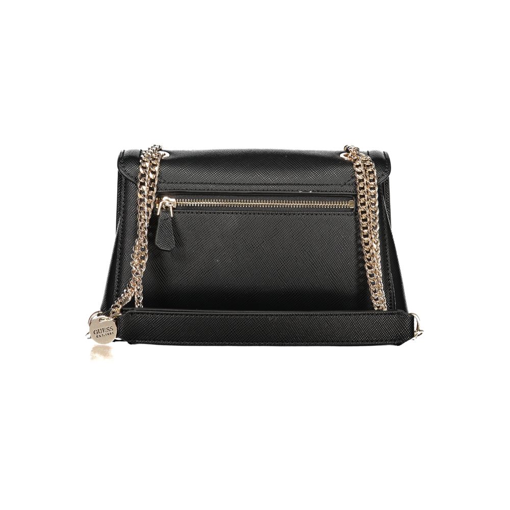 Black Polyurethane Women's Handbag