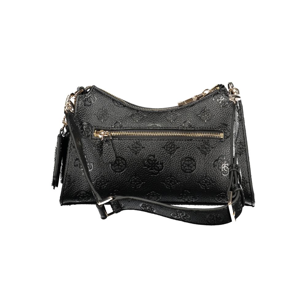 Black Polyurethane Women's Handbag