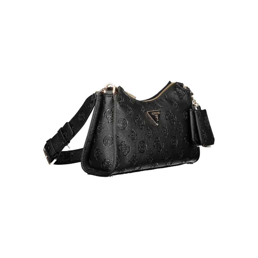 Black Polyurethane Women's Handbag