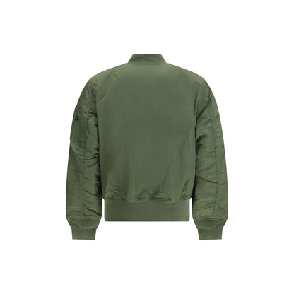 Green Nylon Bomber