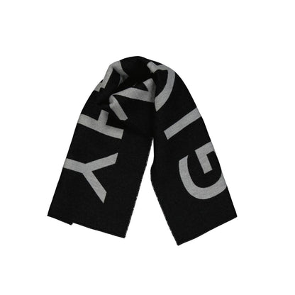 Black Virgin Wool Scarf