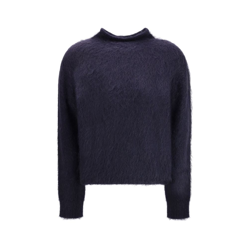 Blue Polyamide Sweatshirt