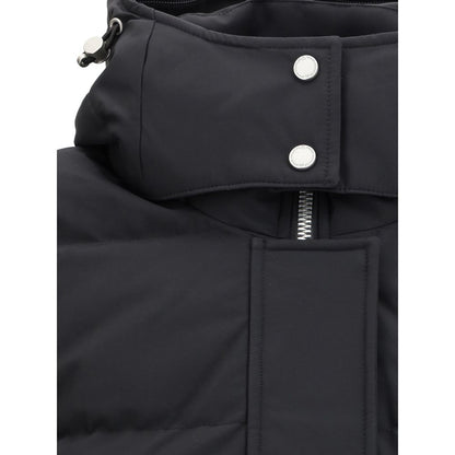 Black Recycled Polyester Coat