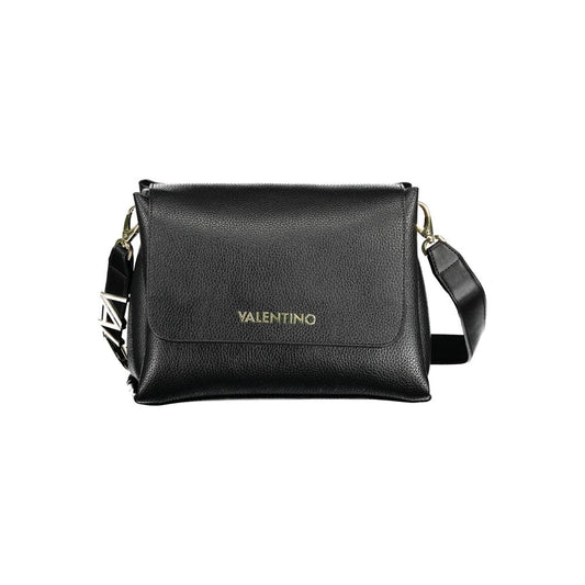 Black Polyurethane Women Handbag