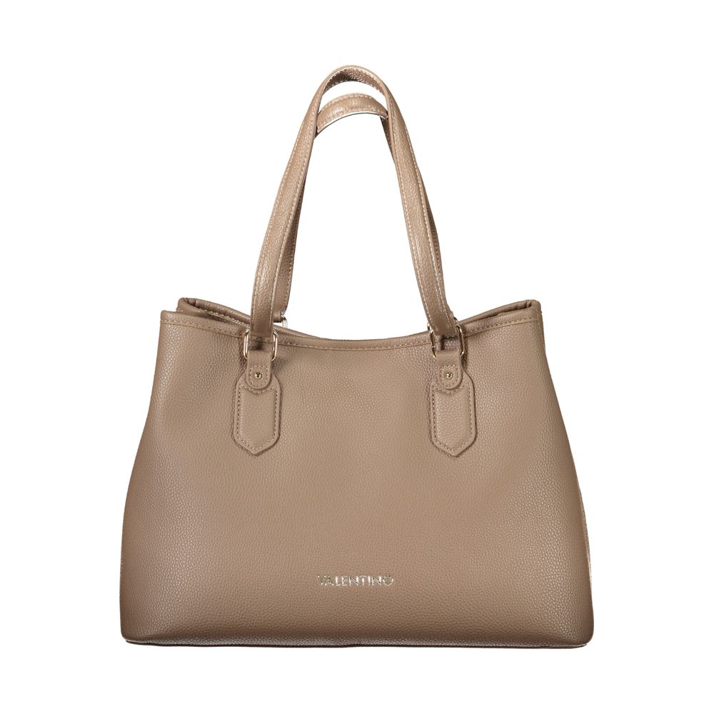 Brown Polyethylene Women Handbag