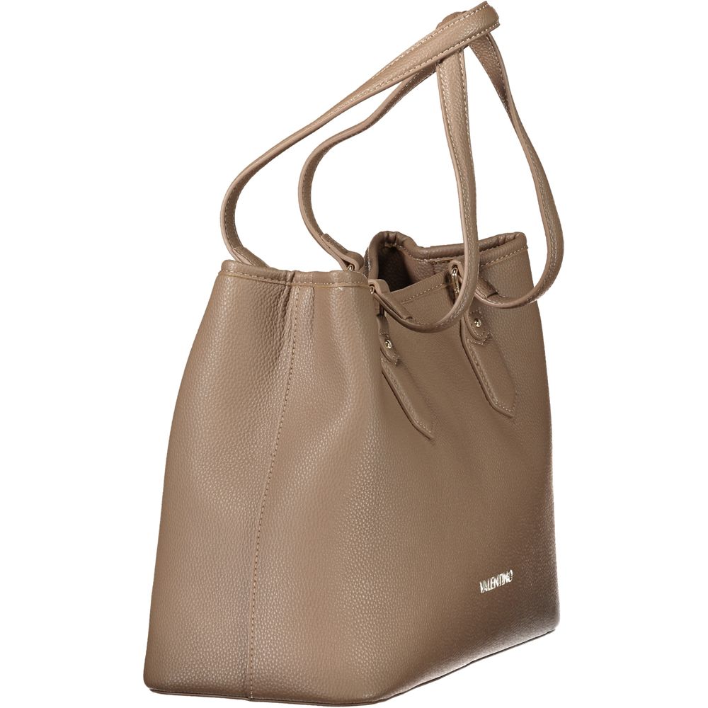 Brown Polyethylene Women Handbag
