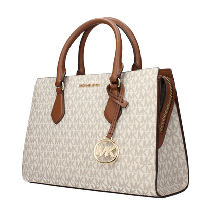 Beige Fabric Handbag