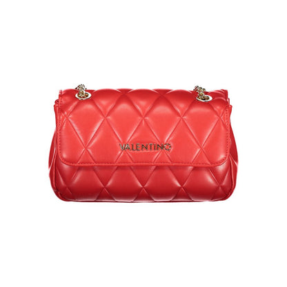Rosso Polyurethane Women Handbag