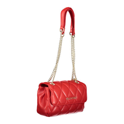 Rosso Polyurethane Women Handbag