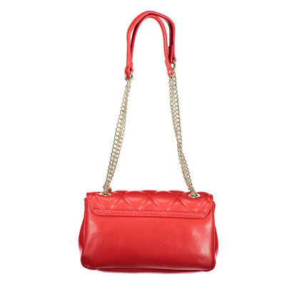 Rosso Polyurethane Women Handbag