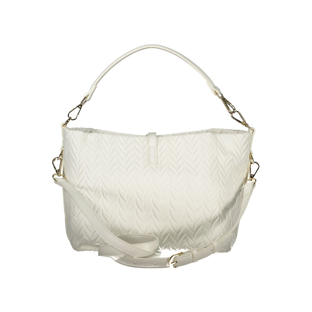 White Polyurethane Women Shoulder Bag