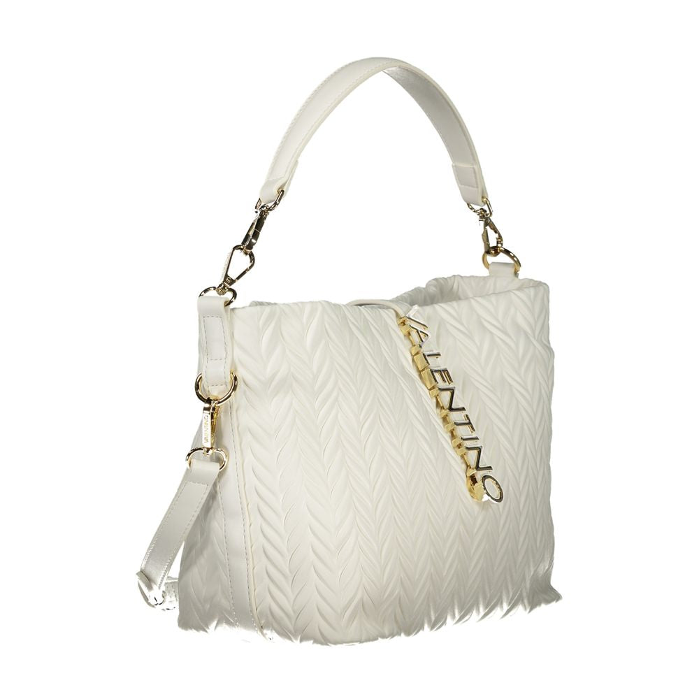 White Polyurethane Women Shoulder Bag