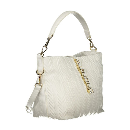 White Polyurethane Women Shoulder Bag