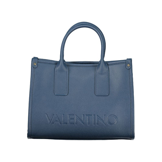 Blu Polyurethane Women Handbag