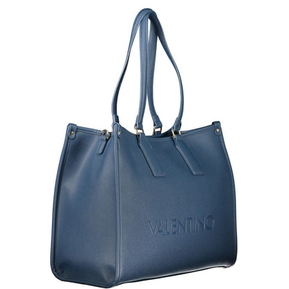 Blu Polyurethane Women Handbag
