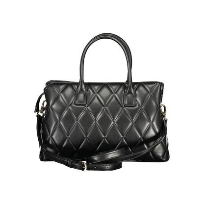 Nero Polyurethane Women Handbag