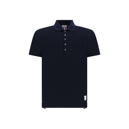 Blue Cotton Polo Shirt
