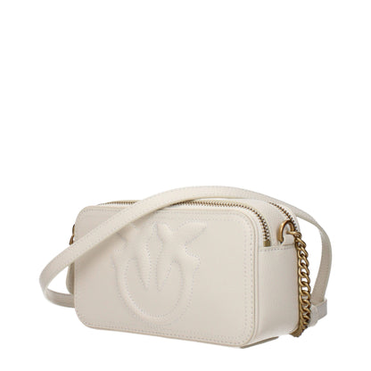 Beige Leather Crossbody Bag